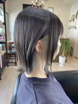 ヘア メイク ヴァーブ(hair make Verve) ホワイトベージュインナーカラーボブ