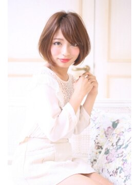 リーフ 西焼津店(LeaF) 甘辛MIXのふんわりショートボブ