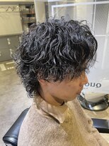 クオンヒール(QUON HEAL)&nbsp;波巻きスパイラルパーマセンターパートウルフ