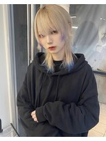 アリー(ally) 中性ウルフレイヤーカットロングウルフカット姫カット姫ウルフ