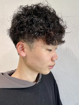 レクタ(recta) メンズ　ツイストスパイラルパーマ　マッシュショート
