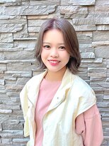 ジアン バイ ミルボン 西宮ガーデンズプラス(GIEN by milbon)&nbsp;ショートレイヤー/透明感カラーベージュ/末吉 海斗