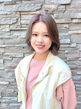 ジアン バイ ミルボン 西宮ガーデンズプラス(GIEN by milbon) ショートレイヤー/透明感カラーベージュ/末吉 海斗