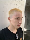 ハイライトマッシュパーマウルフアッシュブラック
