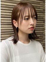 ガーデン オオタカノモリ(garden otakanomori)&nbsp;大人可愛い外ハネくびれミディ×アメトリンベージュ