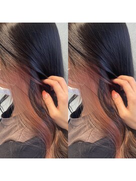 ネオリーブルカ 御茶ノ水店(Neolive Luca) 「ピンクイヤリングカラー」/髪質改善/インナー