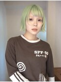 【TAIKI NOGUCHI】外はねボブ×ペールグリーン