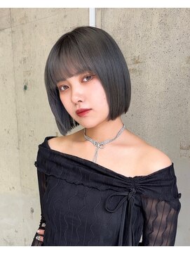 ロンドローズ 名古屋(Lond damaskRose) 顔周り ボブ 韓国 レイヤー ダブルカラー 名駅 リタッチ 448