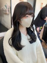 韓国くびれヘア／ココアグレージュ／自由が丘