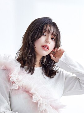 ラフィス ヘアー エラン 東尾道店(La fith hair elan) 【La fith】グレージュカラー×ウェーブヘア