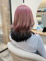 シア 綾瀬店(SHEER)&nbsp;ピンク×ブラックエンドカラー