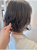 ボブカット×パーマ