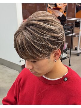 リップス 吉祥寺店 (LIPPS) ホワイトミルクティーバレイヤージュシースルーマッシュ