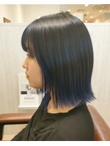 カモン(CAMON) #ブルー #タッセルボブ #インナーカラー