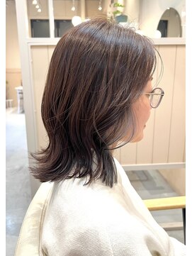 インナーカラー、オリーブグレージュ♪