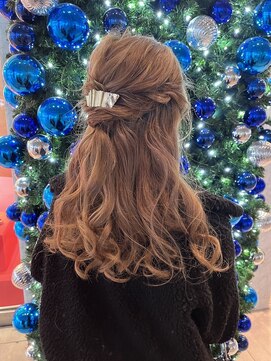 パーティーセット/ヘアセット/ブリーチ/髪質改善/西新/百道浜