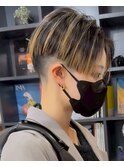 【SHARON原宿】刈り上げ×ストライプカラー