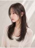 面長に似合うレイヤー