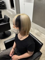 エン 四街道店(en)&nbsp;【ルーツブラック×ホワイトブロンド】長橋/レイヤーボブ