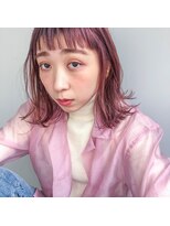 ハル ヘアスタジオ(haRu hair studio)&nbsp;カシスカラー×ロブ