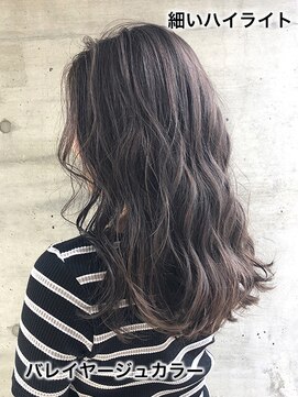 オレンジドロップ 長岡駅店(orange drop) アッシュグレージュ×細目ハイライトでかっこいい大人の透明感☆