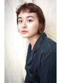 オン眉ミニボブ