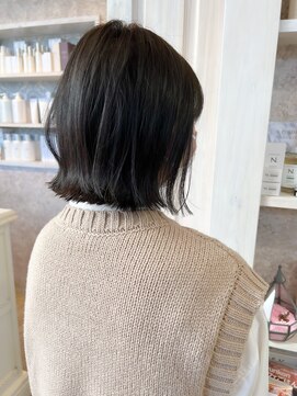 キャアリー(Caary) 福山市美容室Caary人気 梅雨対策！！ナチュラルストレートボブ