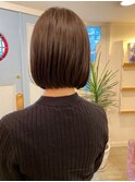 【なかじま ひびき】グレージュワンレンボブ