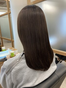 リュクスバトーバイトリコ 船橋南口店(Luxe BATEAU by tricot) ケアストレート×艶感チョコレートブラウン/20代30代40代