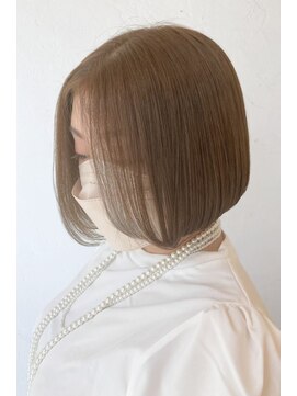アロマ ヘアー ルーム 新宿店(AROMA hair room) 大人ガーリーナチュラルショートボブ小顔ボブ/新宿/新宿西口