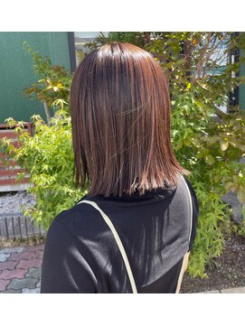 髪質改善と縮毛矯正の専門店 サンティエ(scintiller) 結べる切りっぱなしボブ