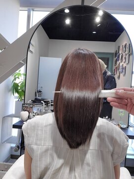 アパートメント オブ ソロン(The Apartment of Solon) 【絹髪】/髪質改善/グレージュカラー/フェミニンロング/縮毛矯正