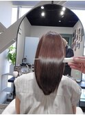 【絹髪】/髪質改善/グレージュカラー/フェミニンロング/縮毛矯正