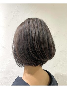 美容室 スタジアム(Stadium) 髪質改善　前下がりボブ　ナチュラルストレート
