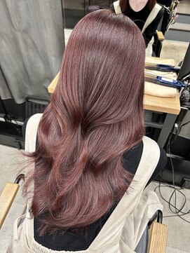 アリュウル 表参道 青山(Allure) ブリーチなしダブルカラーで叶うチェリーピンク◎矢口