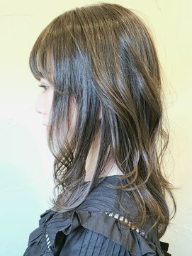ヘアリゾート アジアグランデ(Hair Resort Asia grande) 【Anne(諳)】暗髪カラー波巻アレンジ甘辛MIX【grande武蔵浦和】