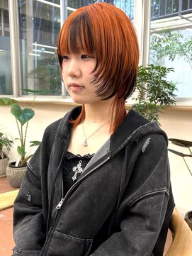 パークレーン アイス イヴェン(park lane ICI yeven) ブリーチダブルカラーデザインカラーインナーカラーリタッチYUKI