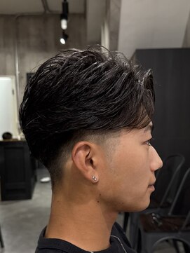 ビカムメンズヘアー 栄店(become men's hair) フェザーパーマ/フェザーショート
