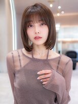 20代30代大人かわいい/大人ボブ/フェイスレイヤー/前髪
