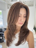 ヨロ 小岩(YOLO) 小岩ハイライトミルクティーグレージュレイヤーカット