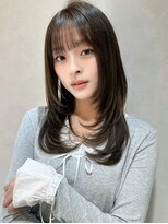 ロンド ロワール 門前仲町(Lond Loire)&nbsp;くびれヘアハイライトカラーアプリコットオレンジ門前仲町0801