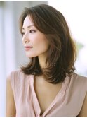 ☆ダークパープルナチュラルショートミルクブラウン髪質改善ボブ