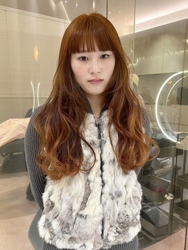 マイル 渋谷(mile) ブリーチなしオレンジカラー