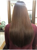 トリートメントロングレイヤーナチュラルブラウンストレート