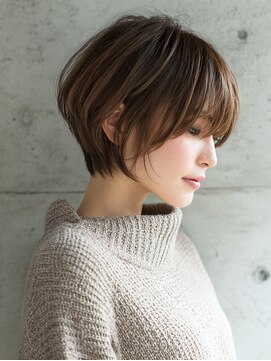 ヘアーサロンブランコ(hair salon blanco) 明るい白髪染め×ショートボブ