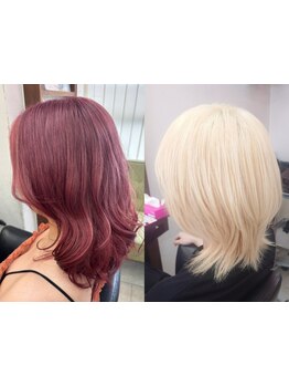 ハイトーンでも傷みにくい施術で、大胆なイメージチェンジにも◎魅力溢れるトレンドカラーを独り占め♪