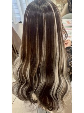 スタイル 横浜(STYLE) 【金光担当】ハイライトエクステ長さだし/８０本