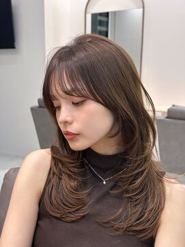 ライズ ネックス ザ サロン 渋谷(LIZE nex the salon) 【小顔レイヤーカット　前髪あり　#16】#渋谷駅#韓国#髪質改善