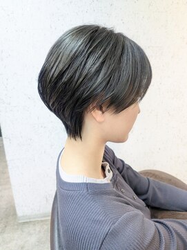 【オリーブグレージュ/ハンサムショート/ショートボブ】