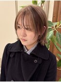 ハイライト ローライト レイヤーボブ デザインカラー